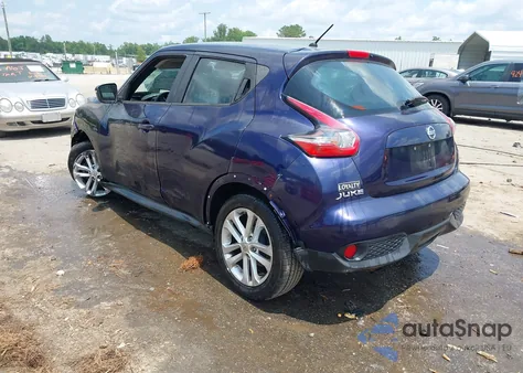 2015 Nissan Juke S из США, поврежденный, VIN JN8AF5MR3FT506118